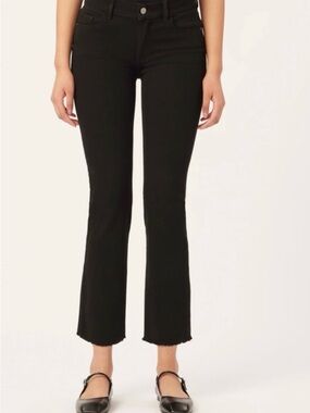 DL1961 Black Women's Ankle Flare Jeans